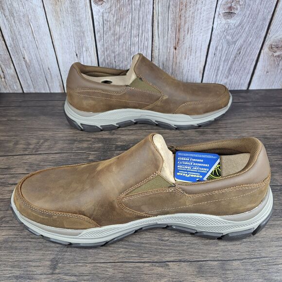 Skechers Respected Calum Goodyear Gore Slip On Loafer Men's Sz 11.5 Desert Brown - Picture 5 of 10